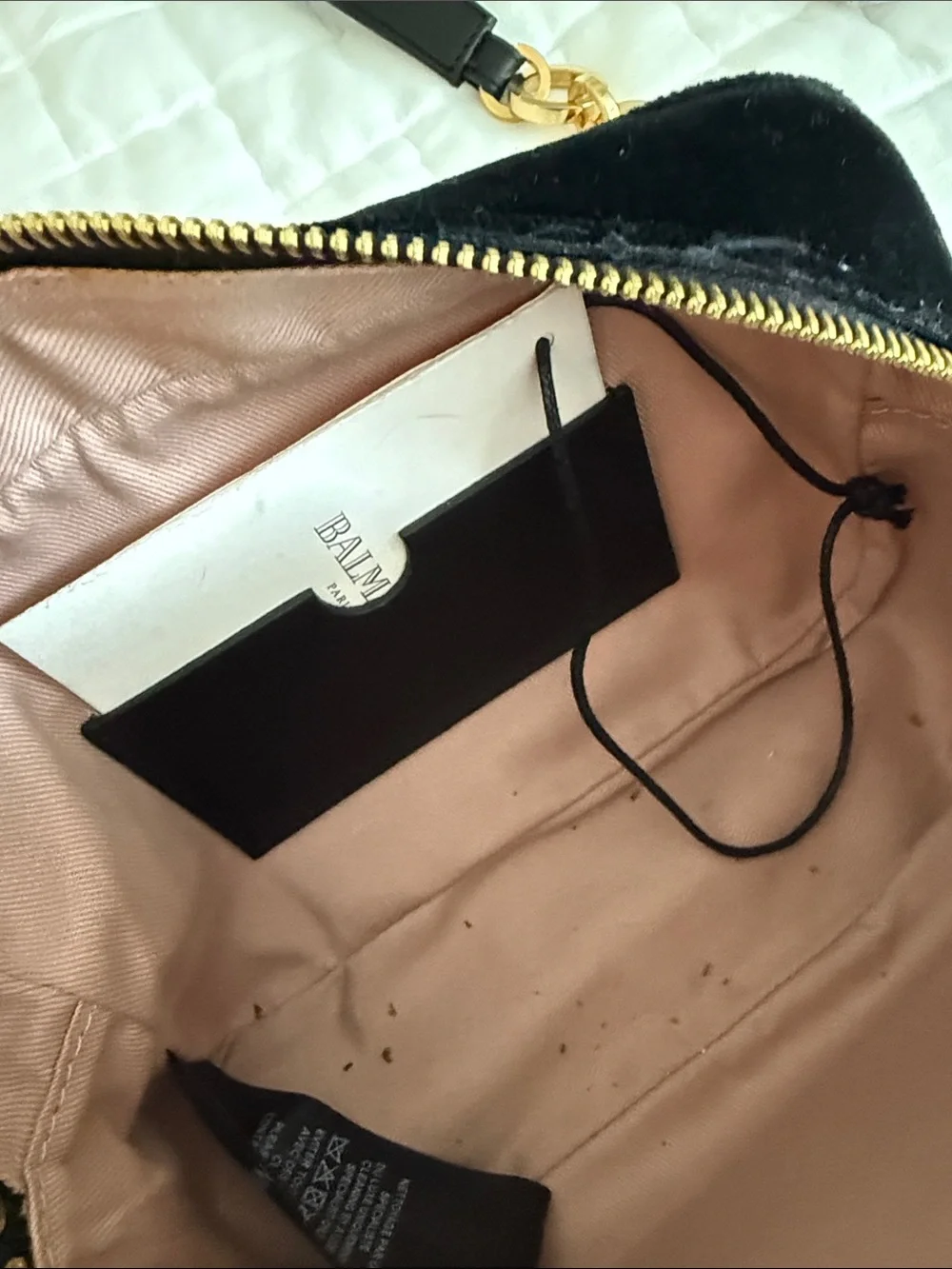 Balmain camera velvet